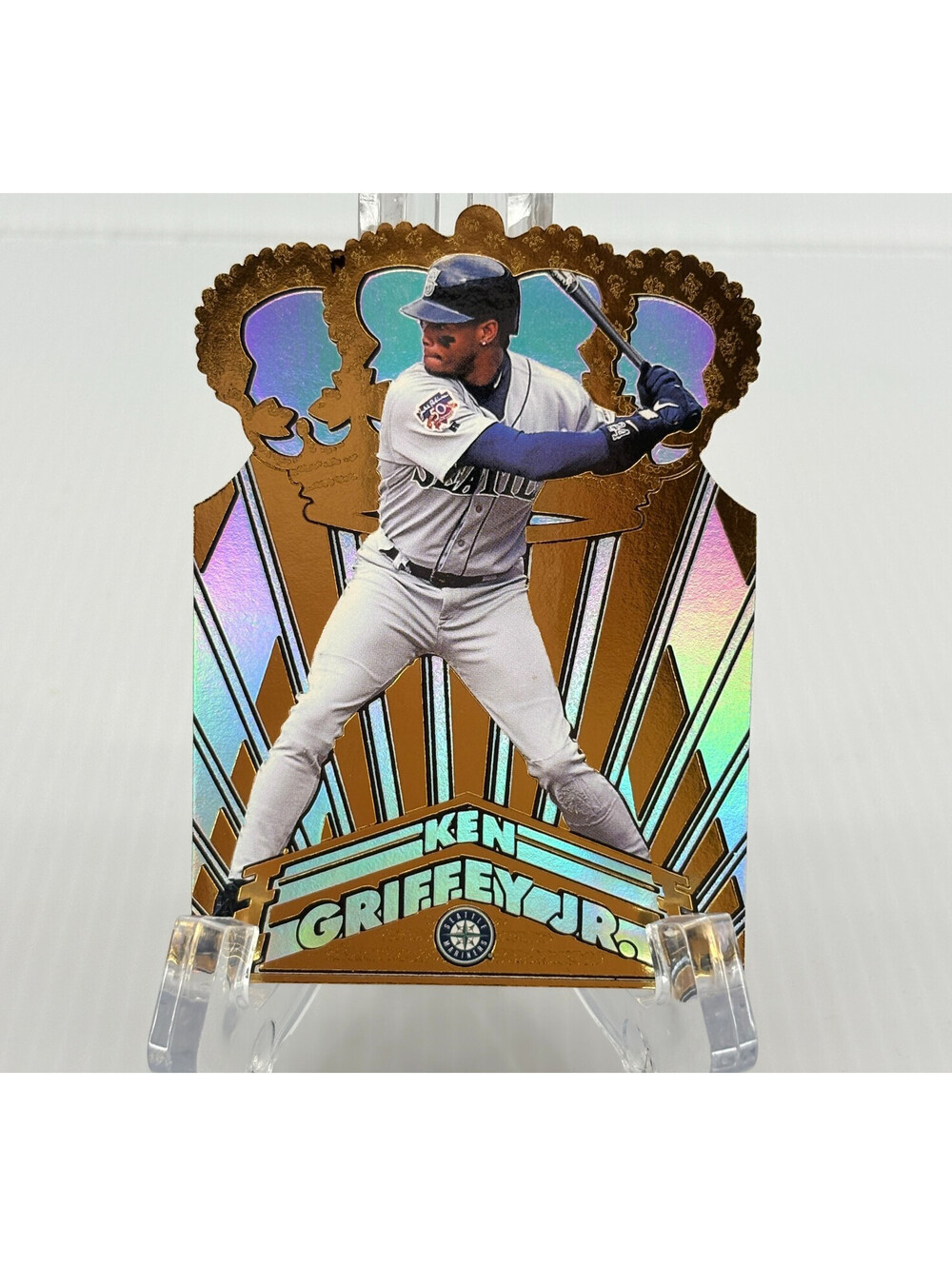 1998 Pacific Crown Collection Ken Griffey Jr #29 Mariners Die Cut Baseball Foil